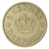 Denmark 1924 HCN GJ 2 Kroner VF-EF (VF30) $
