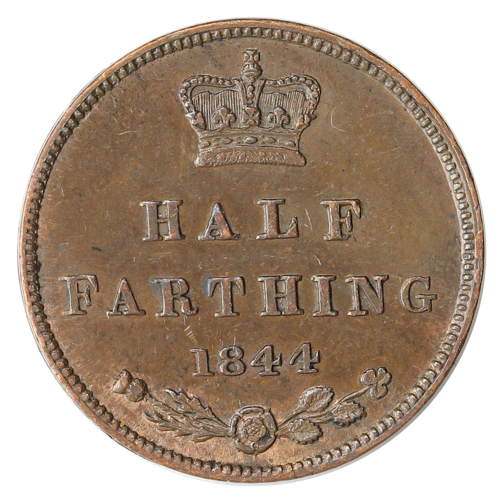 Great Britain 1844 1/2 Farthing Almost Uncirculated (AU50) $