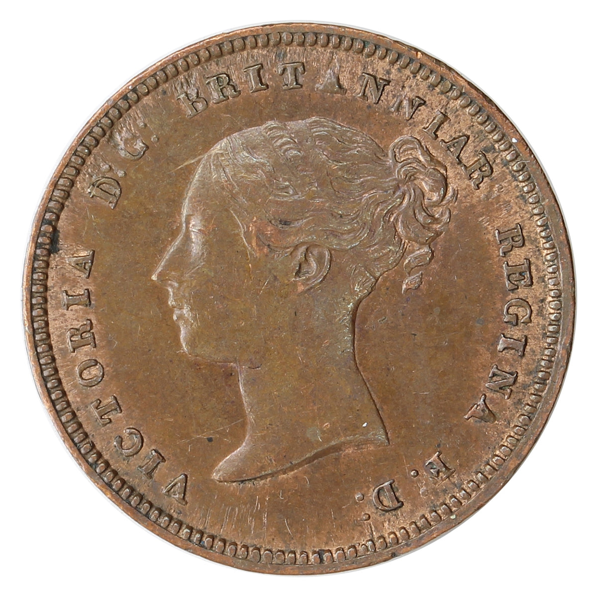 Great Britain 1844 1/2 Farthing Almost Uncirculated (AU50) $