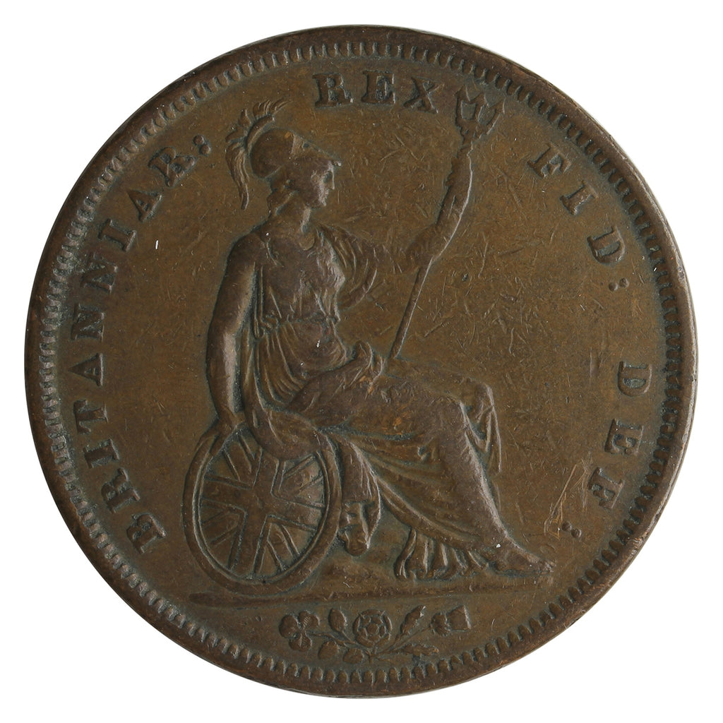 Great Britain 1834 Penny VF-EF (VF30) $