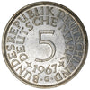 Germany 1967G 5 Marks Extra Fine (EF40)