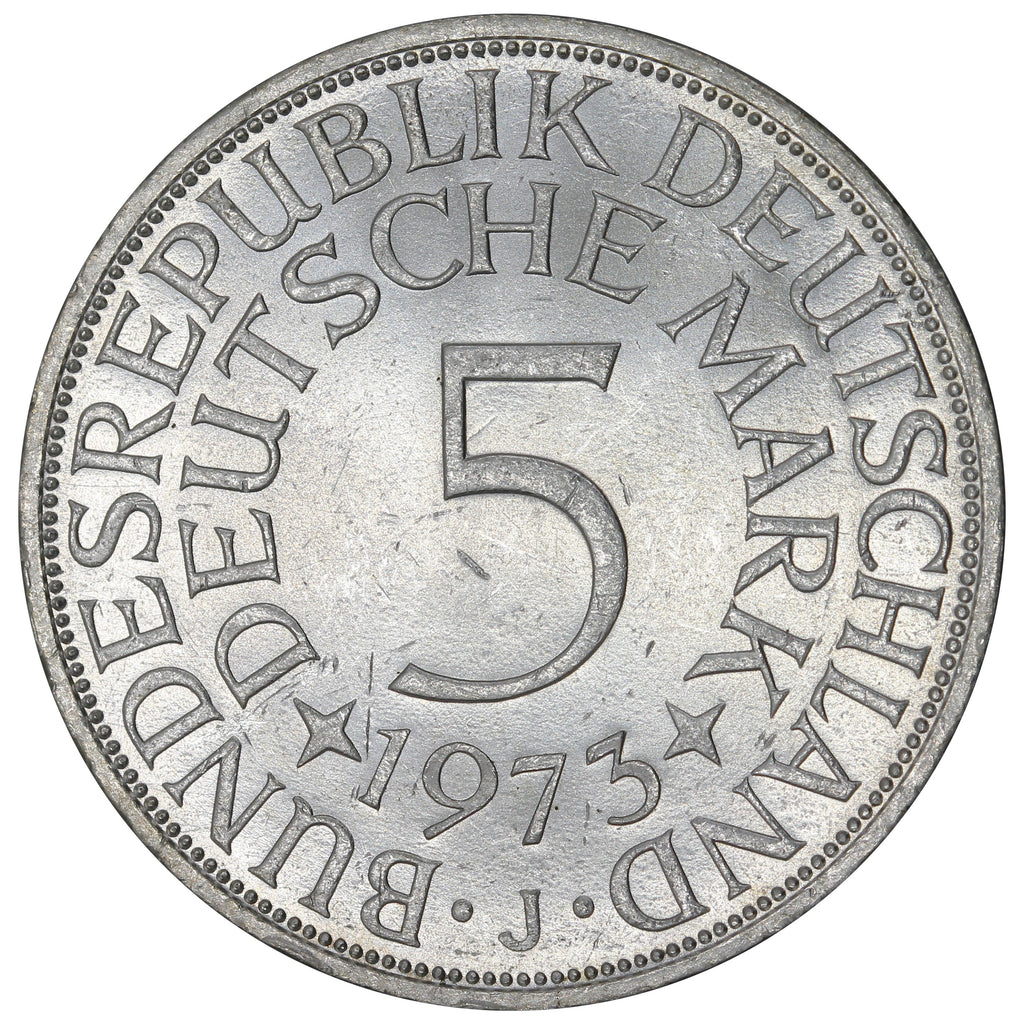 Germany 1973J 5 Marks Uncirculated (MS60)