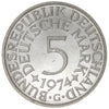 Germany 1974G 5 Marks Brilliant Uncirculated (MS63)