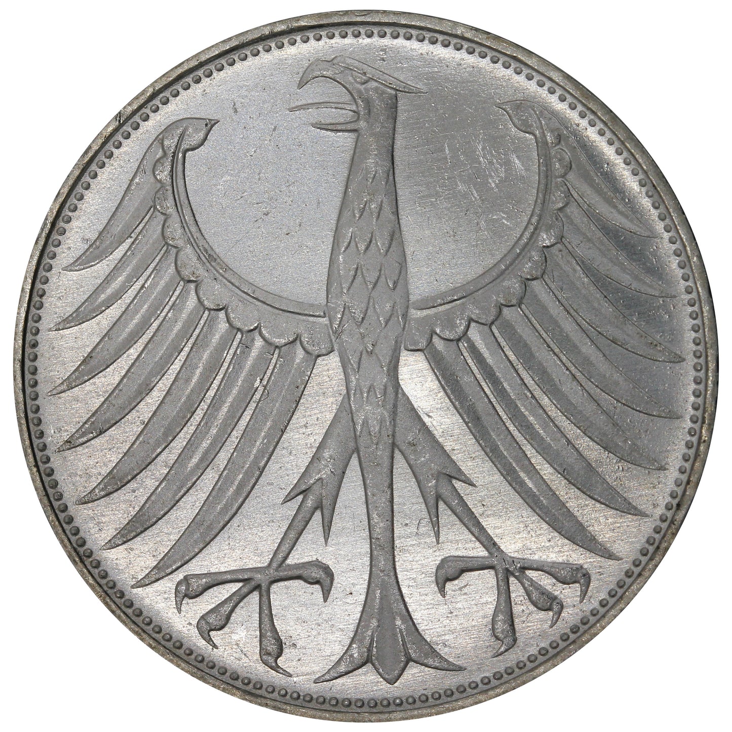 Germany 1974G 5 Marks Brilliant Uncirculated (MS63)
