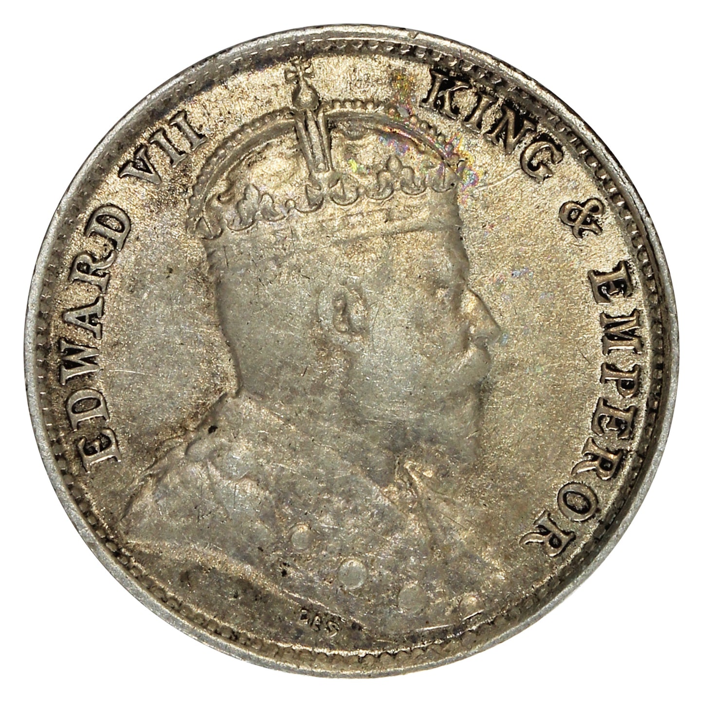 Hong Kong 1905 5 Cents VF-EF (VF30)