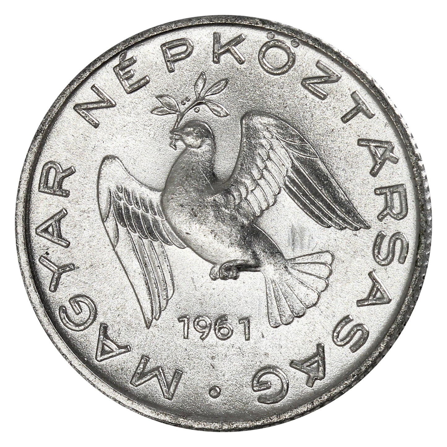 Hungary 1961BP 10 Filler Brilliant Uncirculated (MS63)