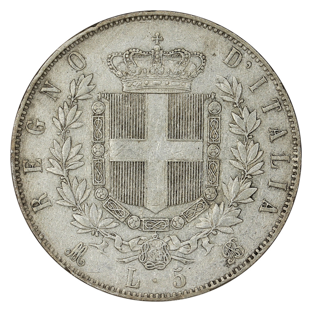 Italy 1871MBN 5 Lire Very Fine (VF20)