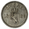 Norway 1883 10 Ore VF-EF (VF30)