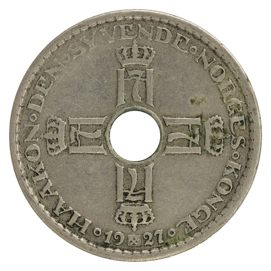 Norway 1927 Krone Very Fine (VF-20)