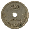 Norway 1929 25 Ore VF-EF (VF-30)