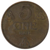 Norway 1938 5 Ore Extra Fine (EF-40)