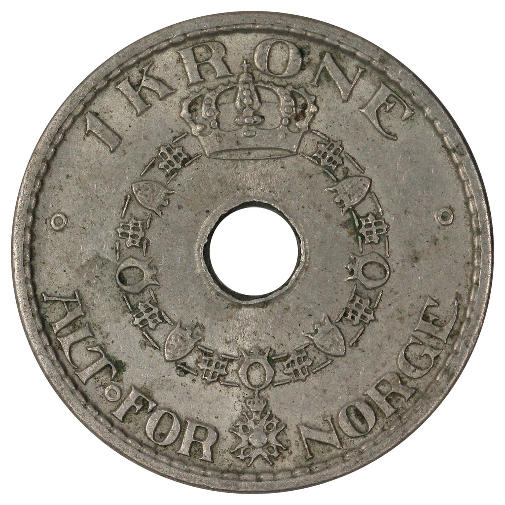Norway 1939 Krone Almost Uncirculated (AU-50)
