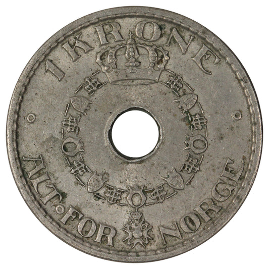 Norway 1939 Krone Almost Uncirculated (AU-50)