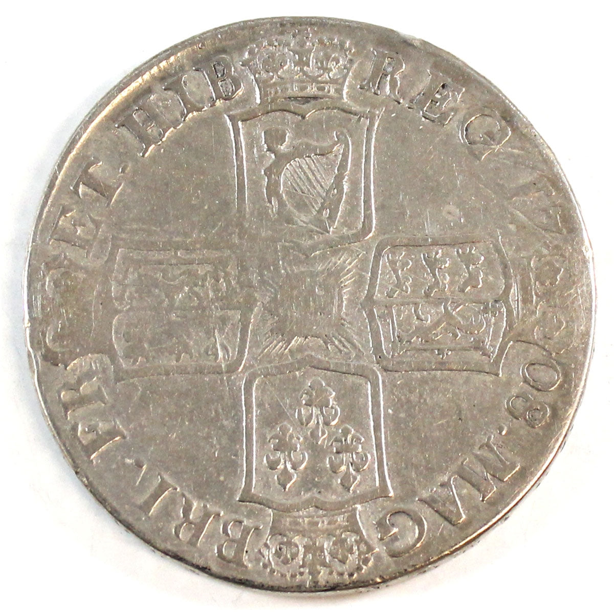 Great Britain 1708E Anne Crown F-VF (F15) $