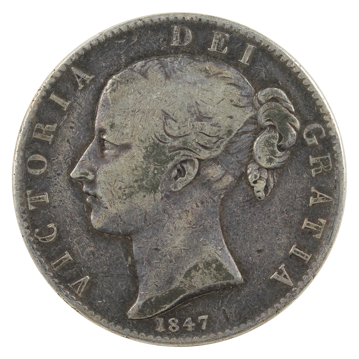 Great Britain 1847 Crown VG-F (VG10) $