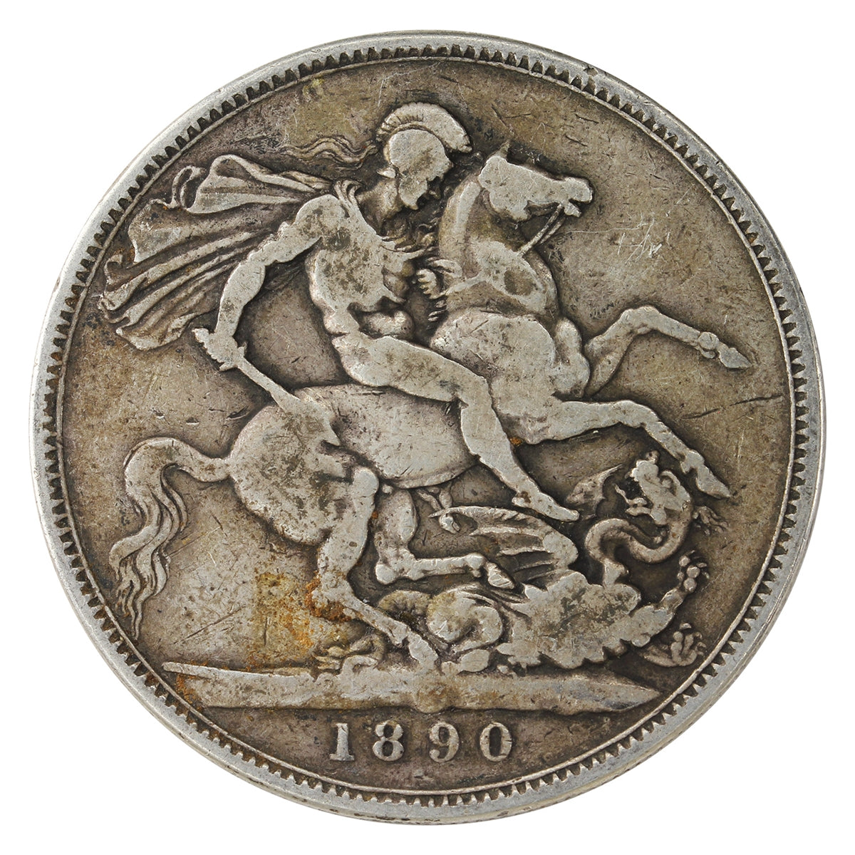Great Britain 1890 Crown Fine (F12) $