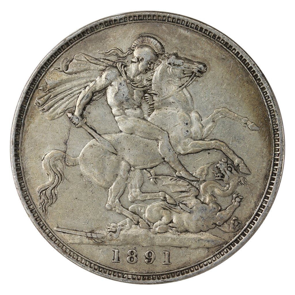 Great Britain 1891 Crown VF-EF (VF30) $