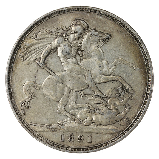 Great Britain 1891 Crown VF-EF (VF30) $