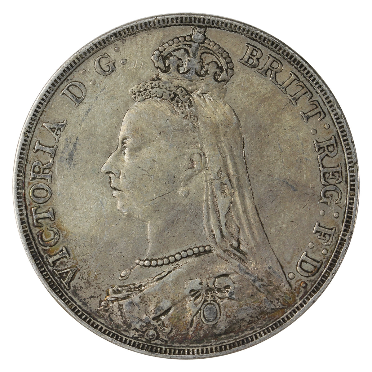 Great Britain 1891 Crown VF-EF (VF30) $