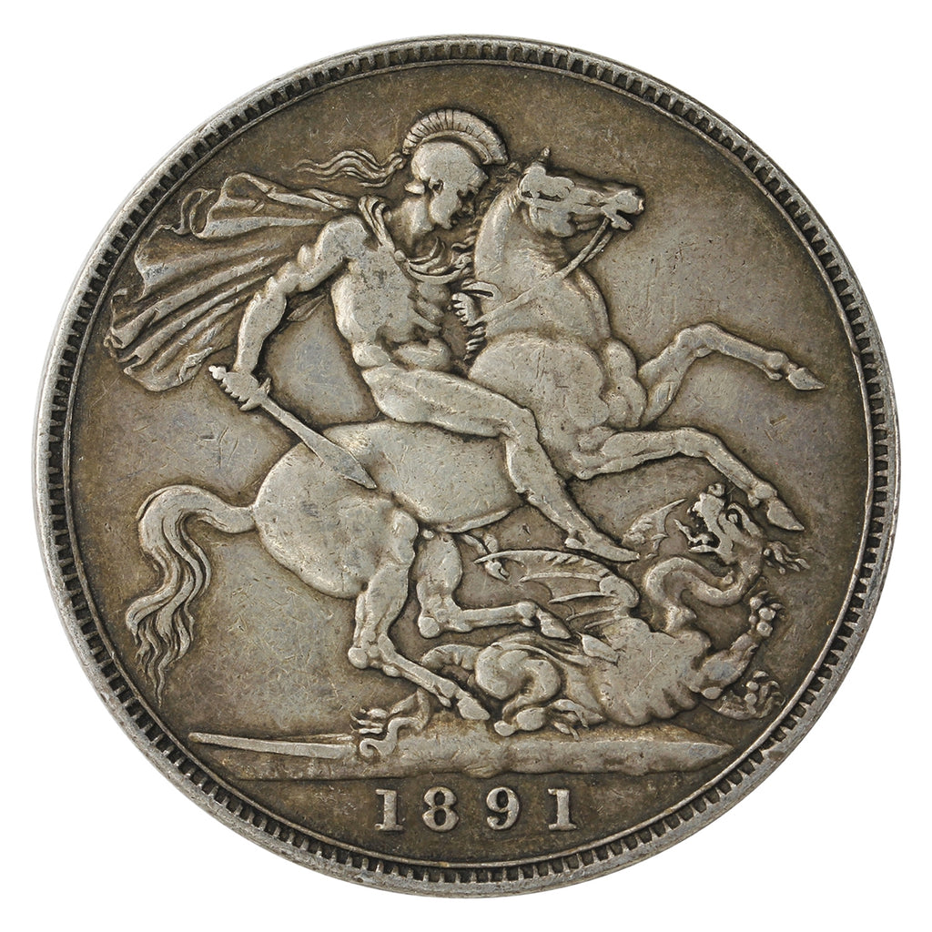Great Britain 1891 Crown Very Fine (VF20) $