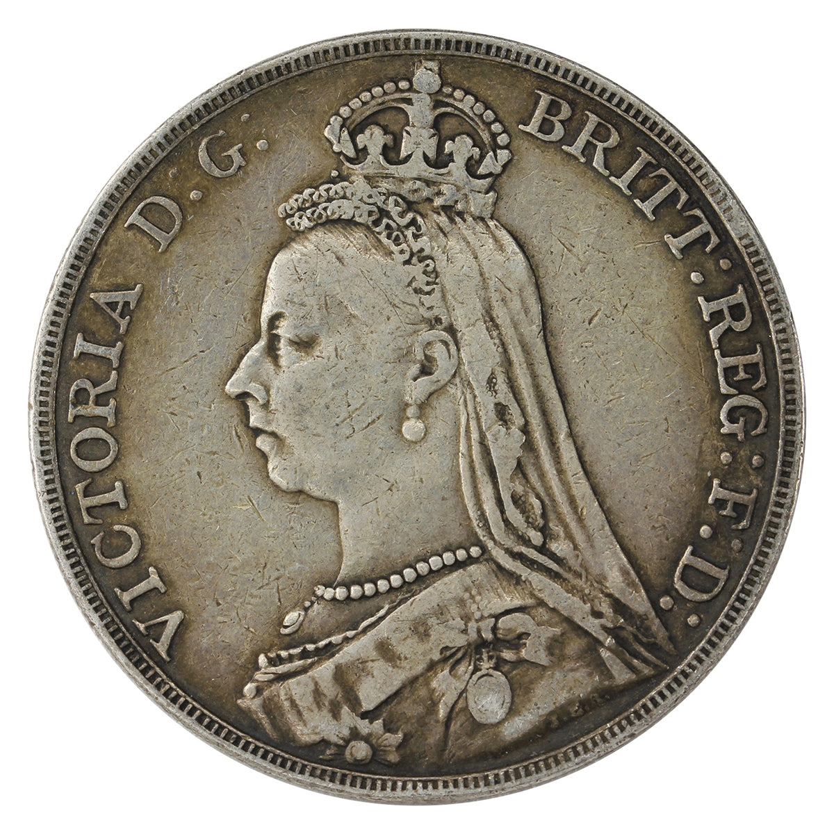 Great Britain 1891 Crown Very Fine (VF20) $