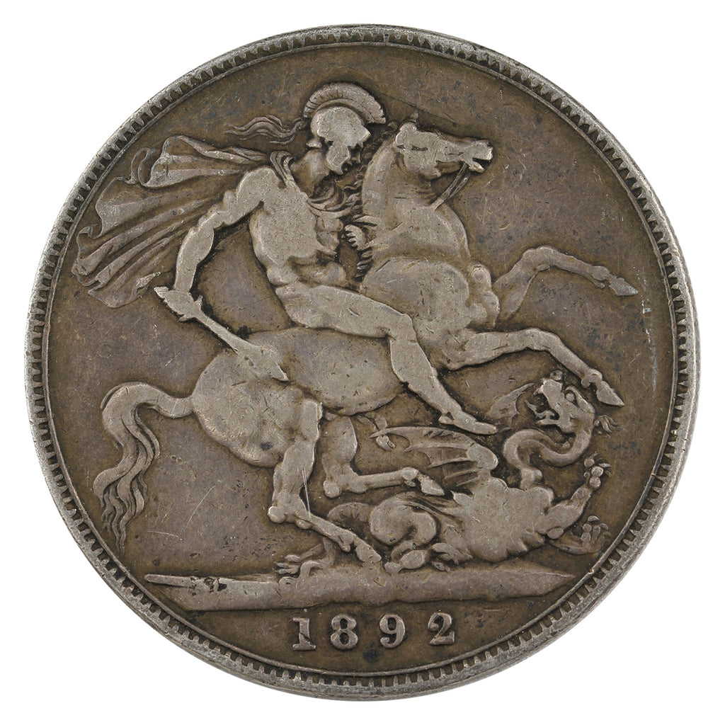 Great Britain 1892 Crown F-VF (F15) $