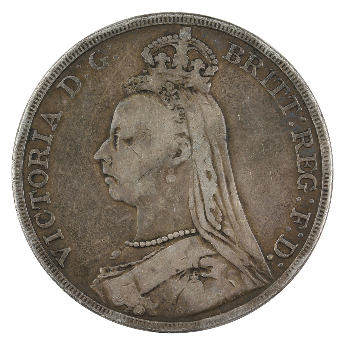 Great Britain 1892 Crown F-VF (F15) $