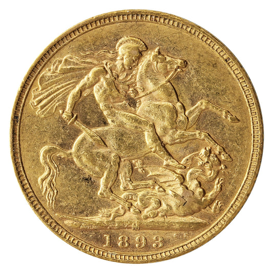Australia 1893M Gold Sovereign Extra Fine (EF40)