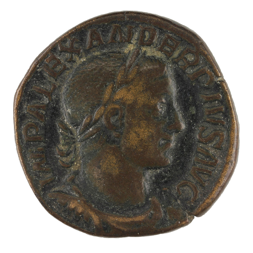 Ancient Rome 222-235 AD Severus Alexander Copper AE Sestertius Very Fine (VF20) $