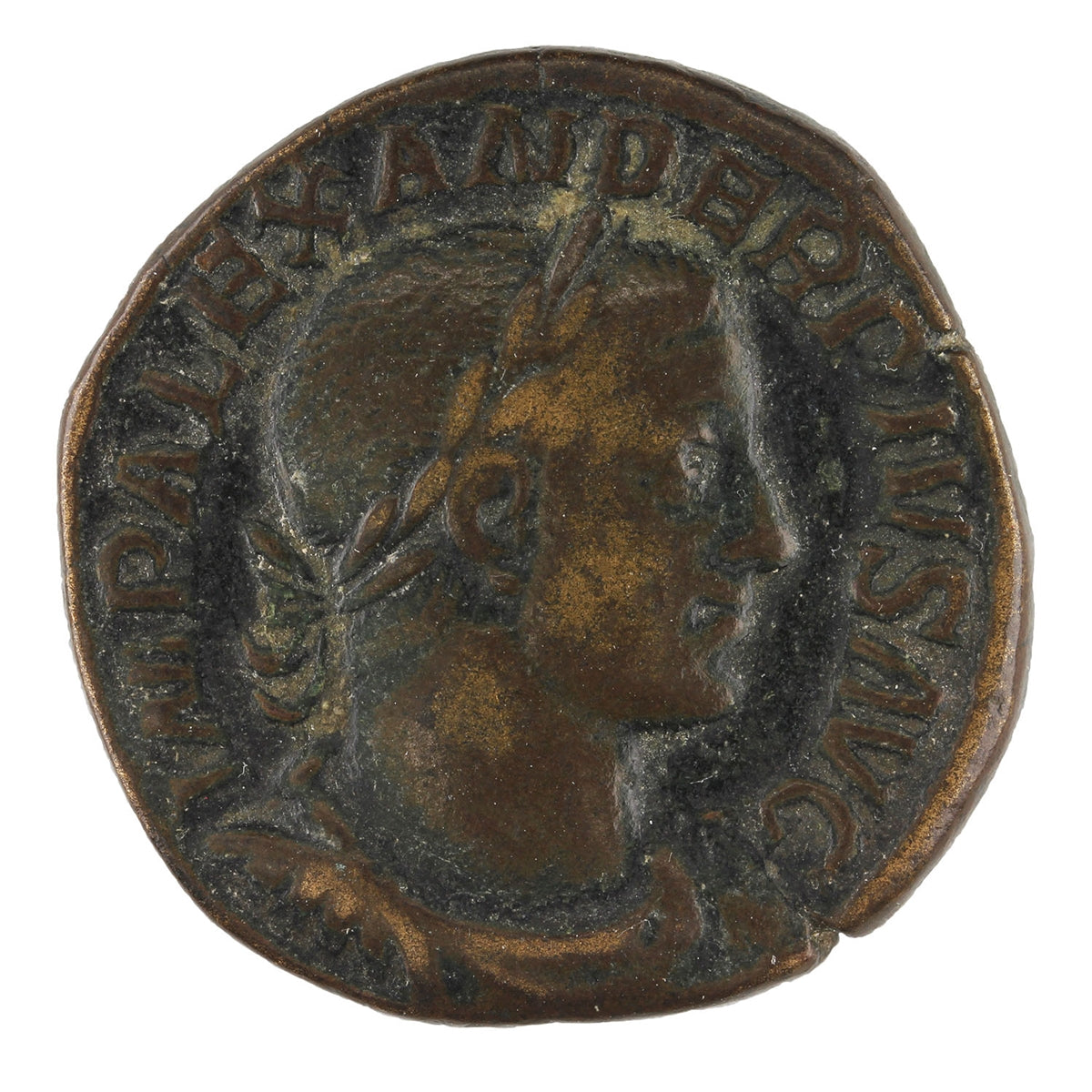 Ancient Rome 222-235 AD Severus Alexander Copper AE Sestertius Very Fine (VF20) $