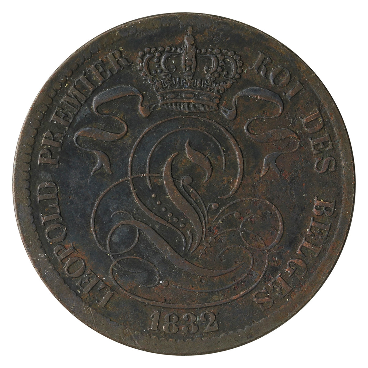 Belgium 1832 10 Centimes VF-EF (VF-30) $