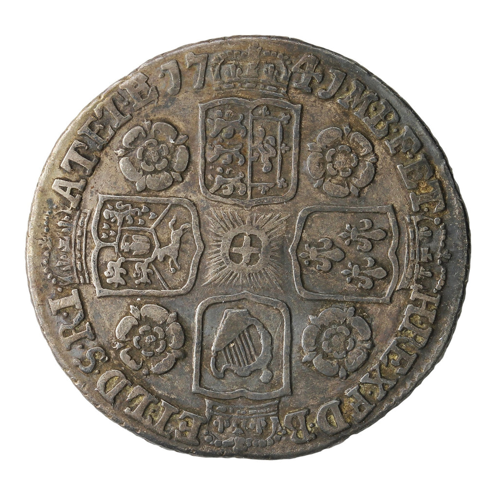 Great Britain 1741 George II Six Pence VF-EF (VF30) $