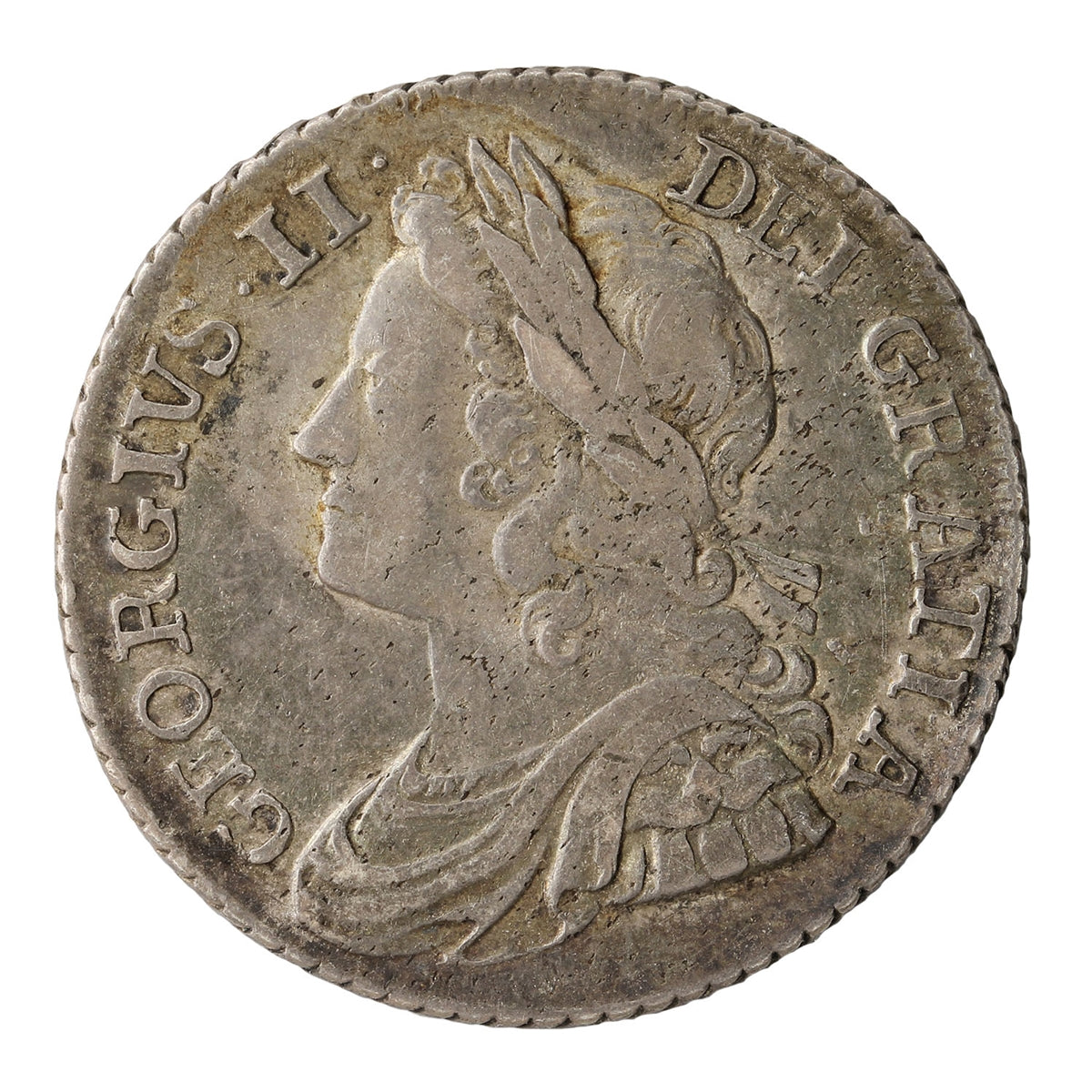 Great Britain 1739 George II Shilling VF-EF (VF30) $