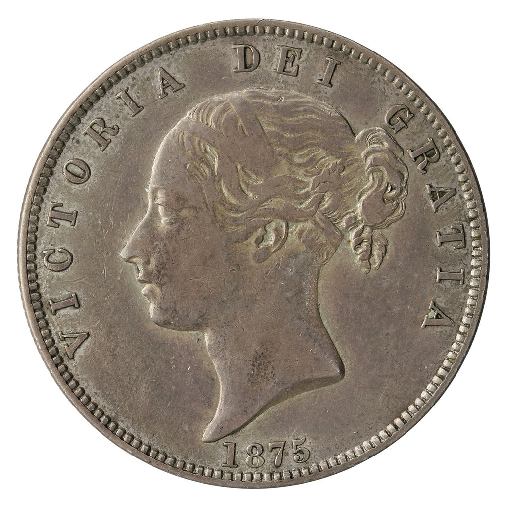 Great Britain 1875 1/2 Crown Extra Fine (EF40) $