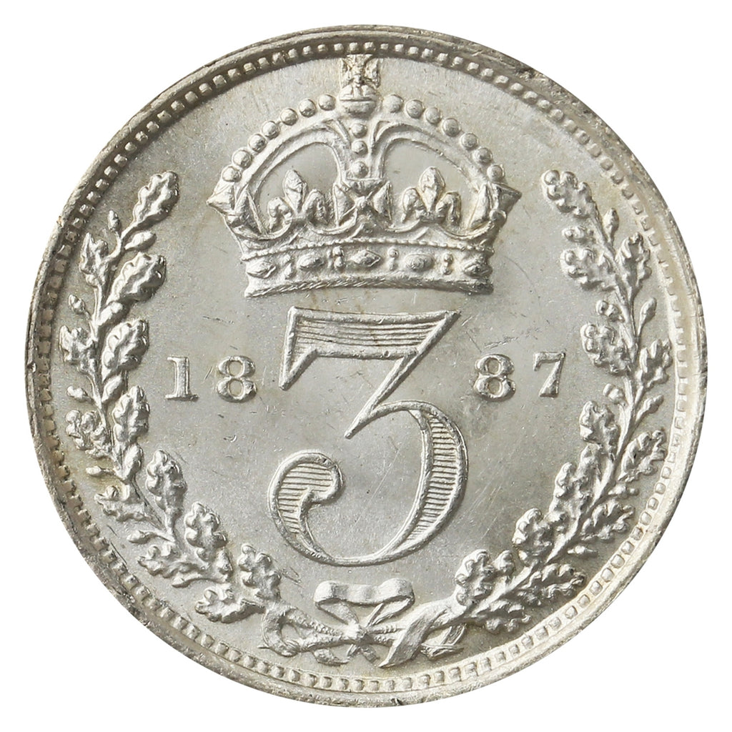 Great Britain 1887 Jubilee 3 Pence UNC+ (MS62) $