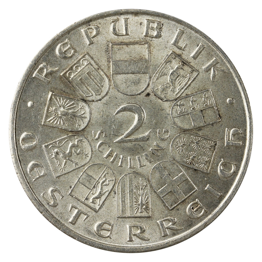 Austria 1929 2 Schillings AU-UNC (AU55)