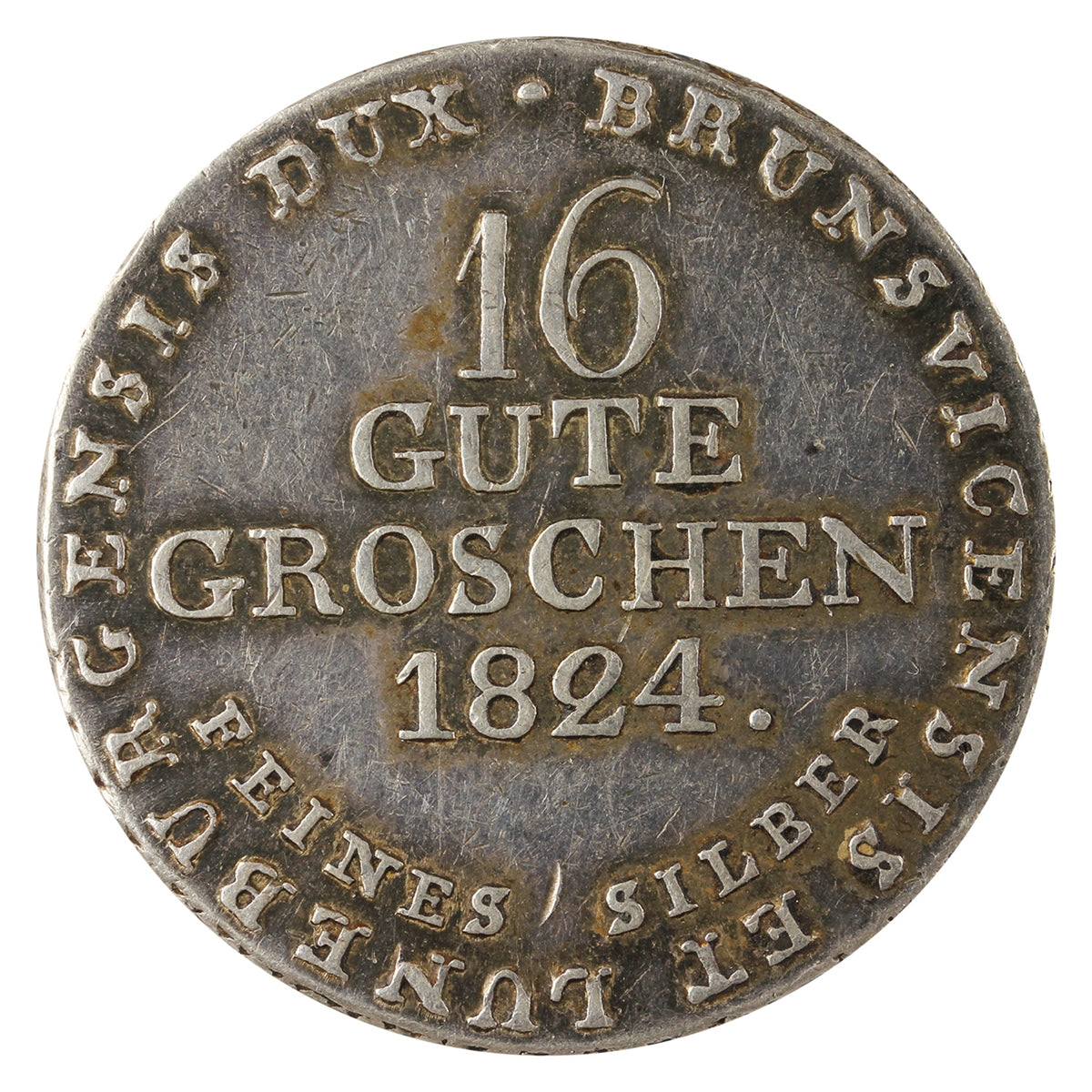 German States 1824 16 Gute Groschen Extra Fine (EF40) $