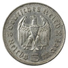 German Third Reich 1935F Hindenburg 5 Marks EF-AU (EF45)