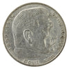 German Third Reich 1936F Hindenburg 5 Marks VF-EF (VF30)