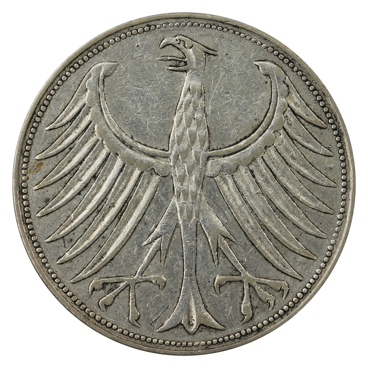 German Weimar Republic 1958F 5 Marks Very Fine (VF20)