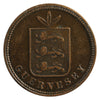 Guernsey 1864 4 Doubles VF-EF (VF30)