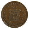 Guernsey 1864 8 Doubles VF-EF (VF30)