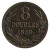 Guernsey 1889H 8 Doubles Very Fine (VF20)