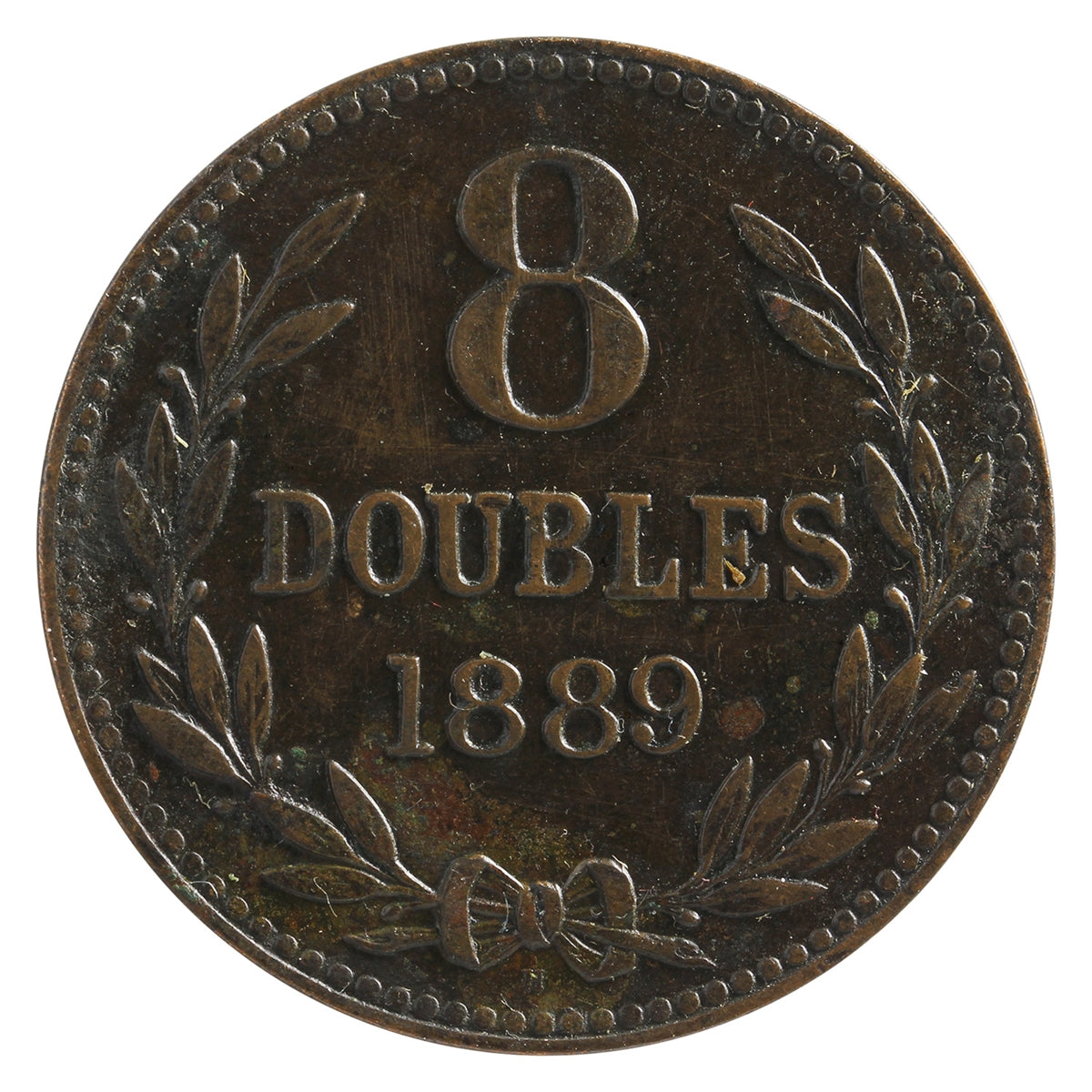 Guernsey 1889H 8 Doubles Very Fine (VF20)