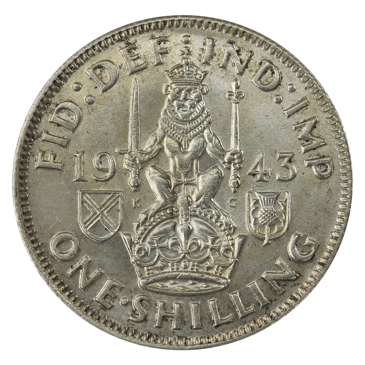 Great Britain 1943 Shilling Uncirculated (MS60)