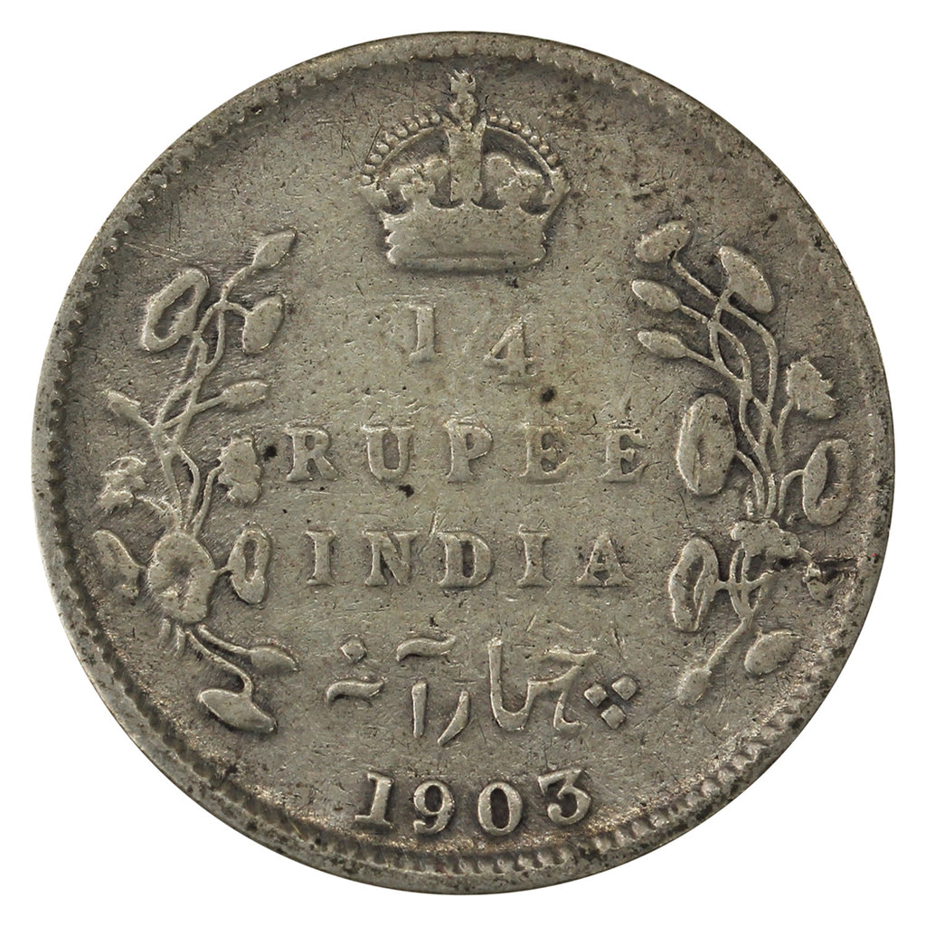 India 1903 1/4 Rupee Fine (F12)