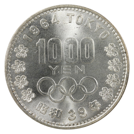 Japan 1964 1000 Yen Brilliant Uncirculated (MS63)