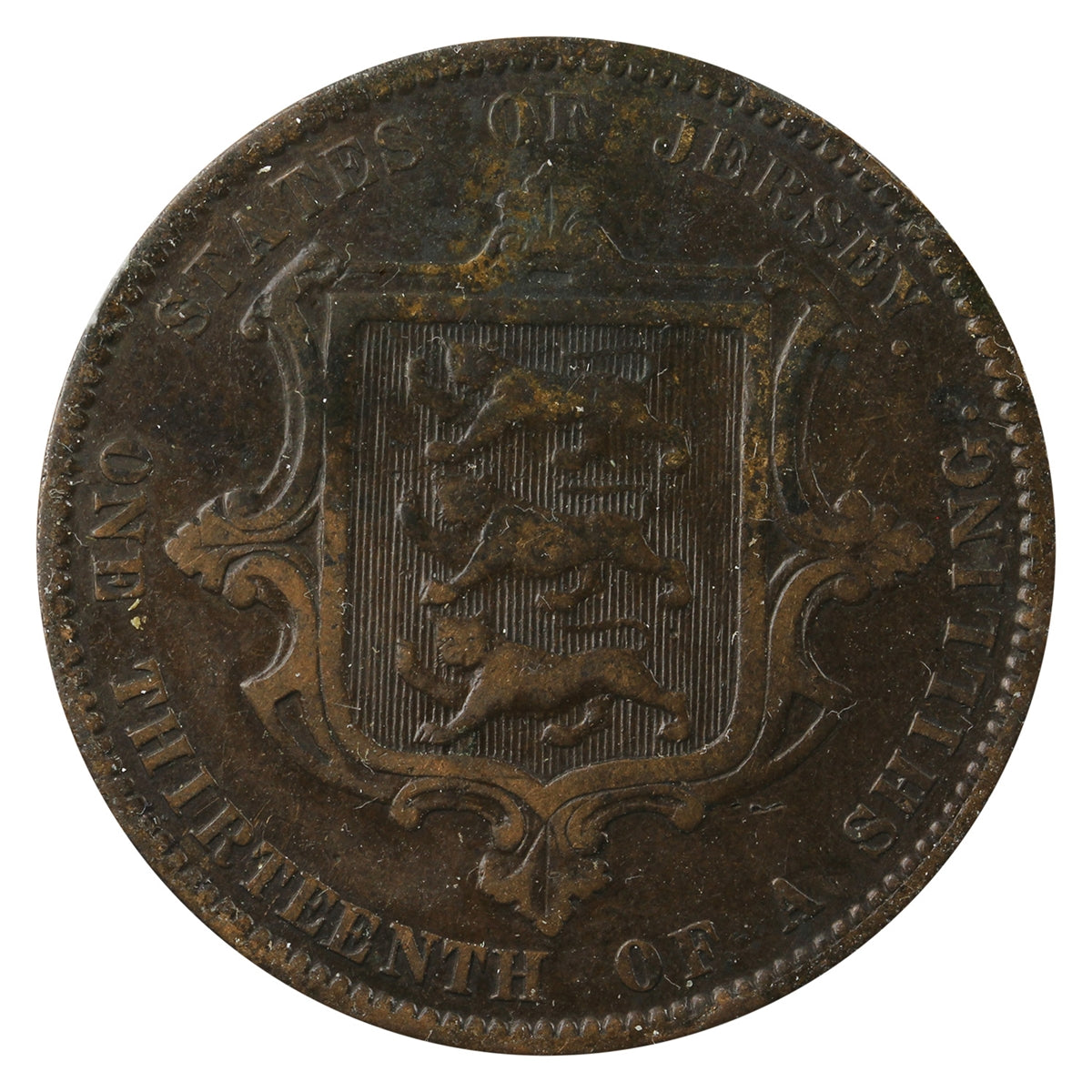 Jersey 1866 1/13 Shilling F-VF (F15)