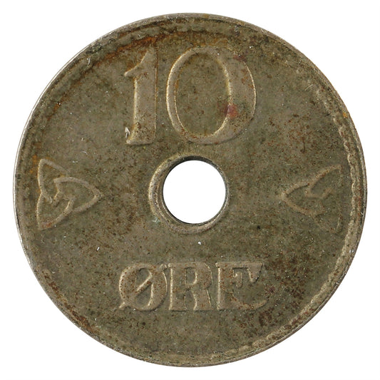 Norway 1925 10 Ore Extra Fine (EF-40)