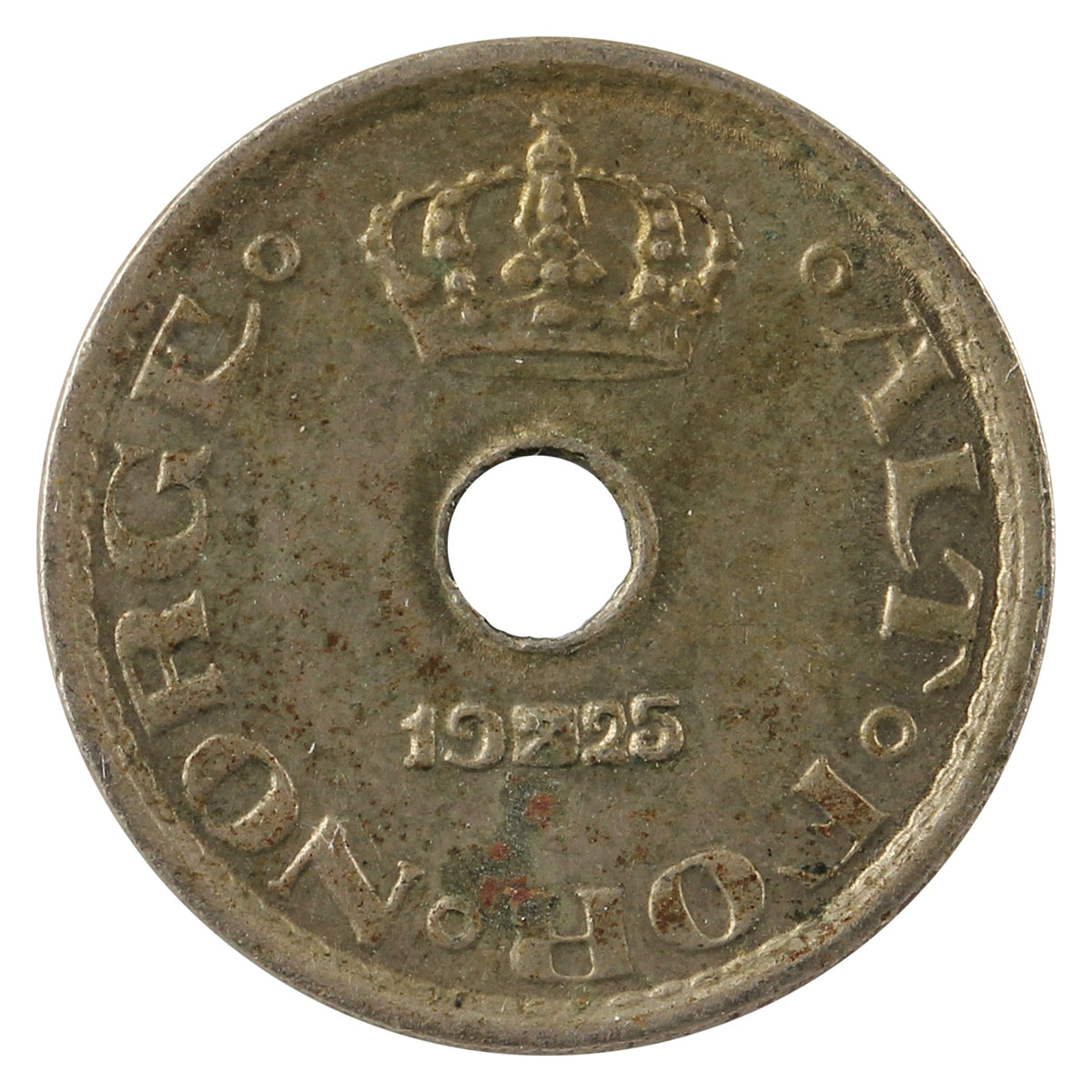Norway 1925 10 Ore Extra Fine (EF-40)